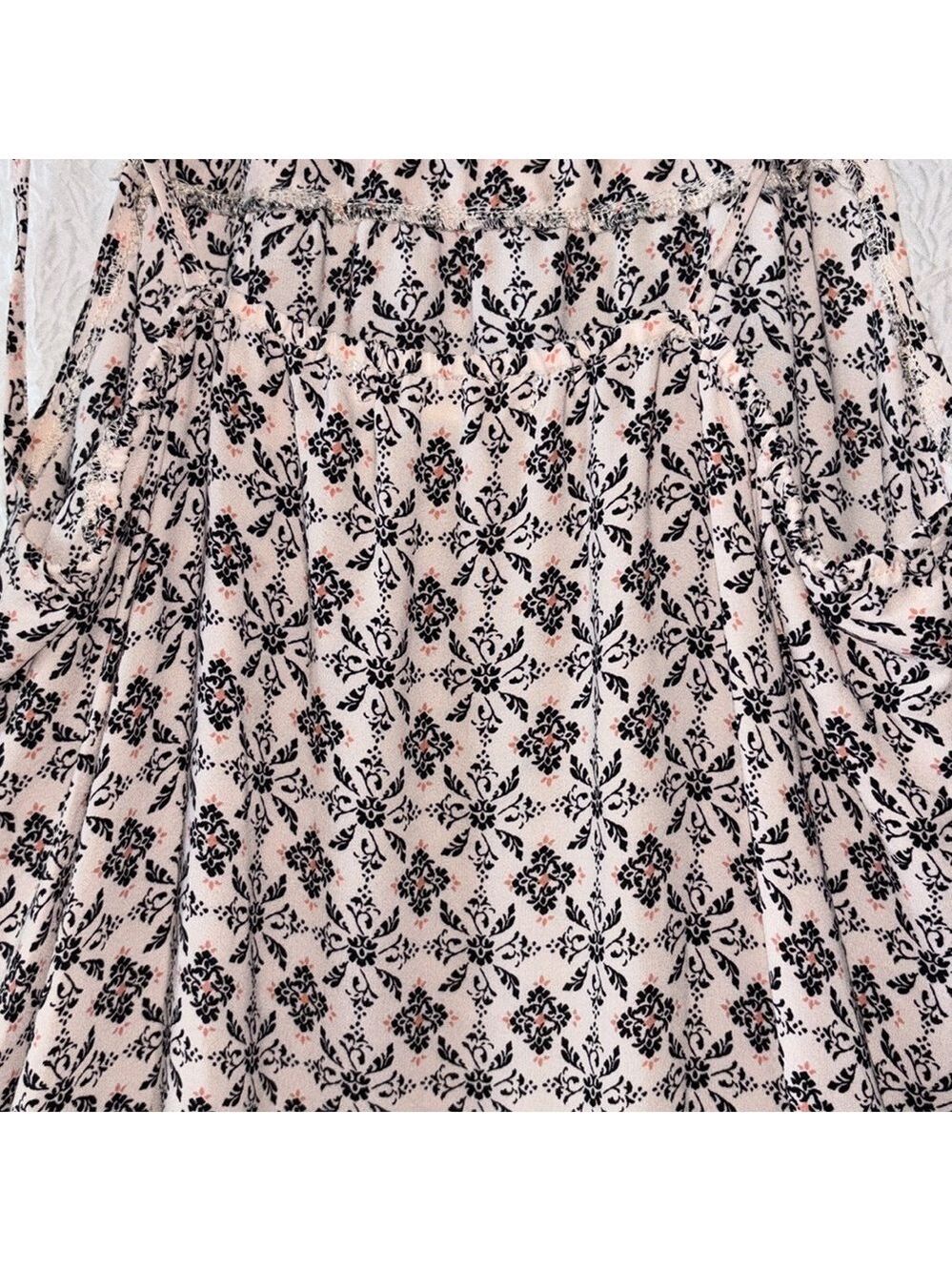 Living Doll Los Angeles Floral Halter Spaghetti Strap Maxi Dress - Picture 5 of 9